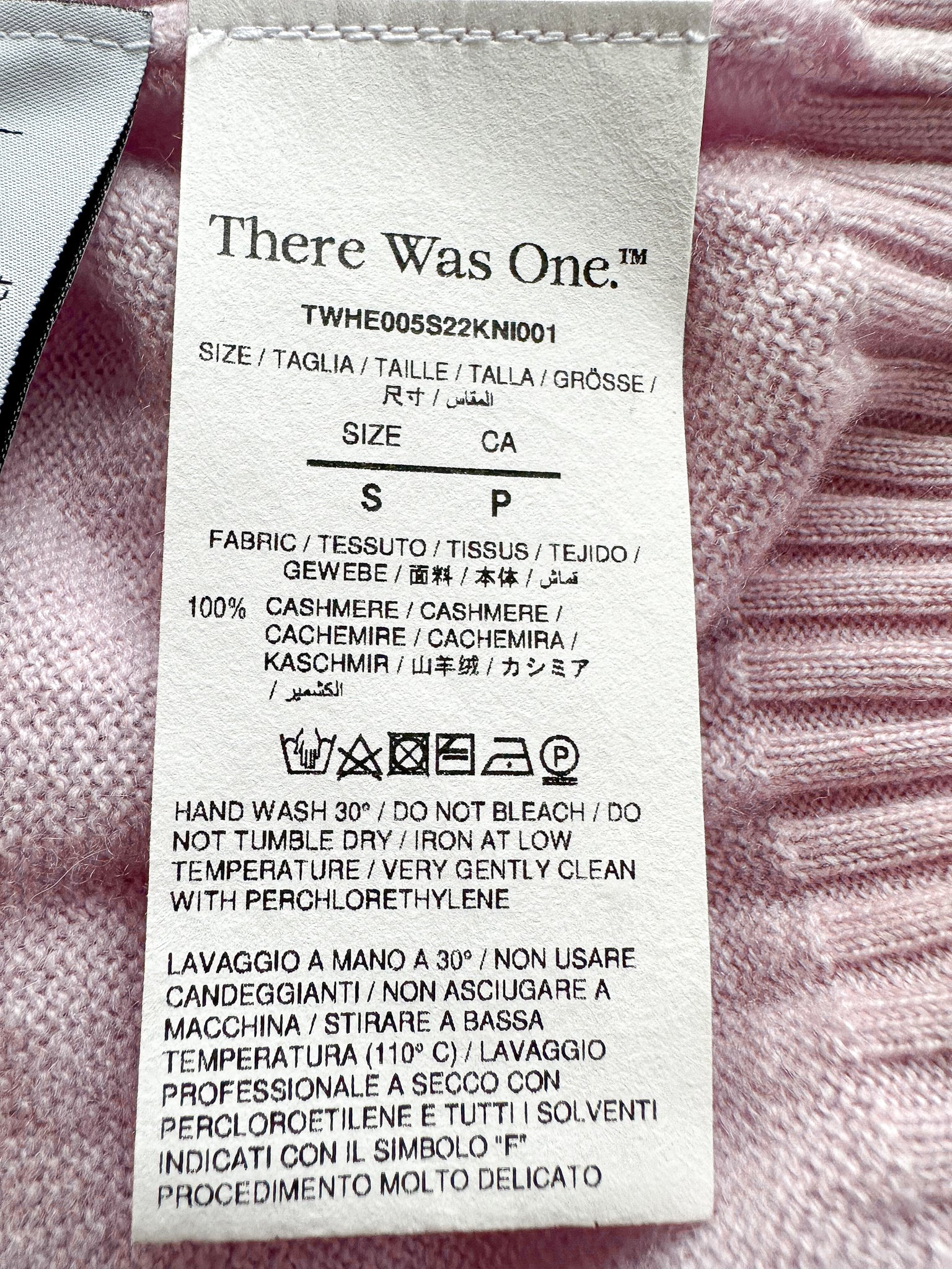 There Was One 100% Cashmere Lavender Long Sleeve Loose Fit Jumper