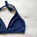 Pain De Sucre Navy Blue Halterneck Bikini Top - House Of Huntington