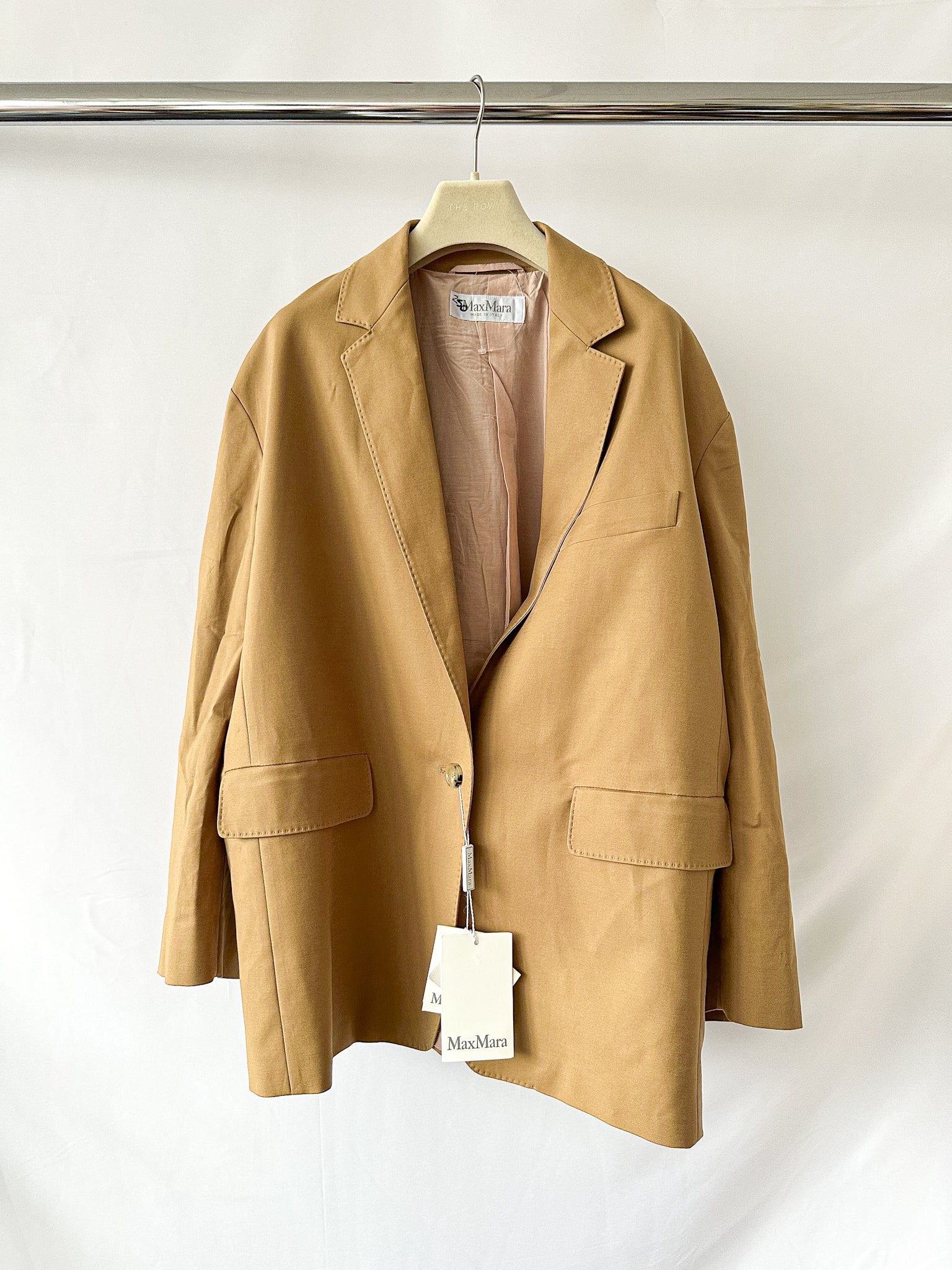 Max Mara – Hellbraune, übergroße Blazerjacke „Monica“