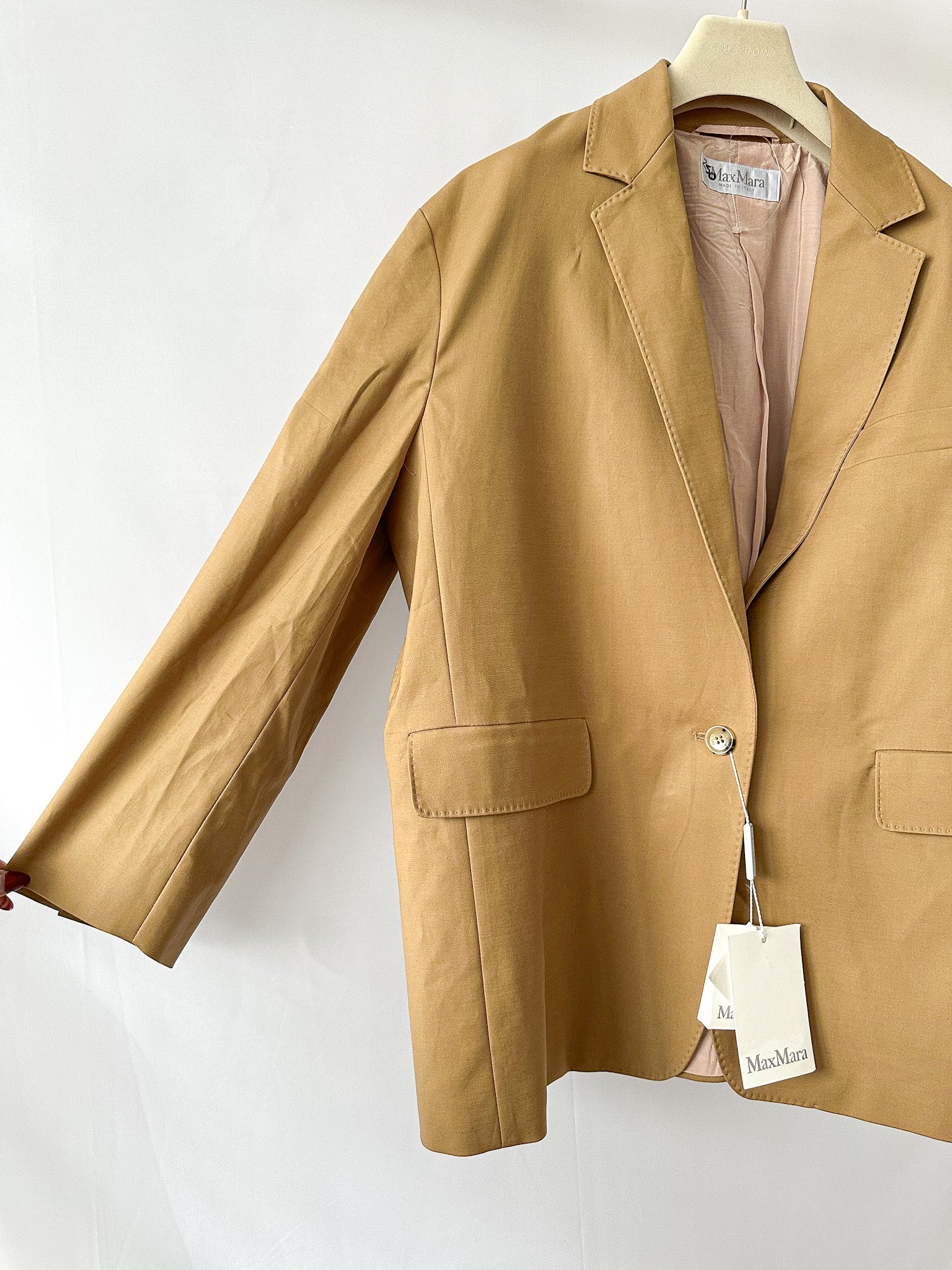 Max Mara – Hellbraune, übergroße Blazerjacke „Monica“