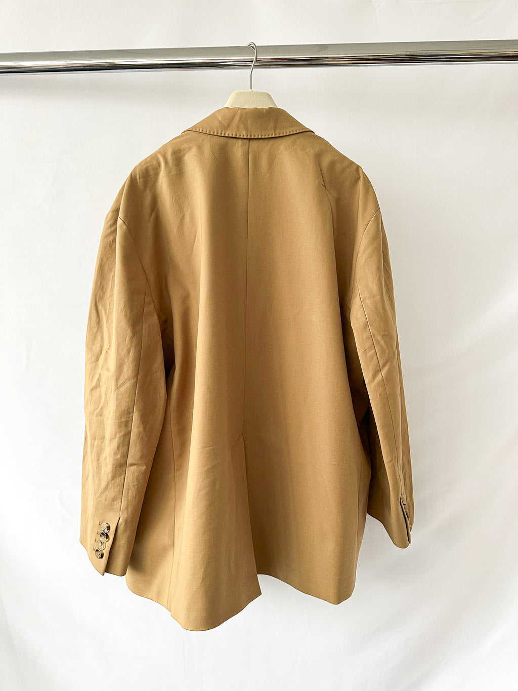 Max Mara Light Brown Monica Oversized Blazer Jacket