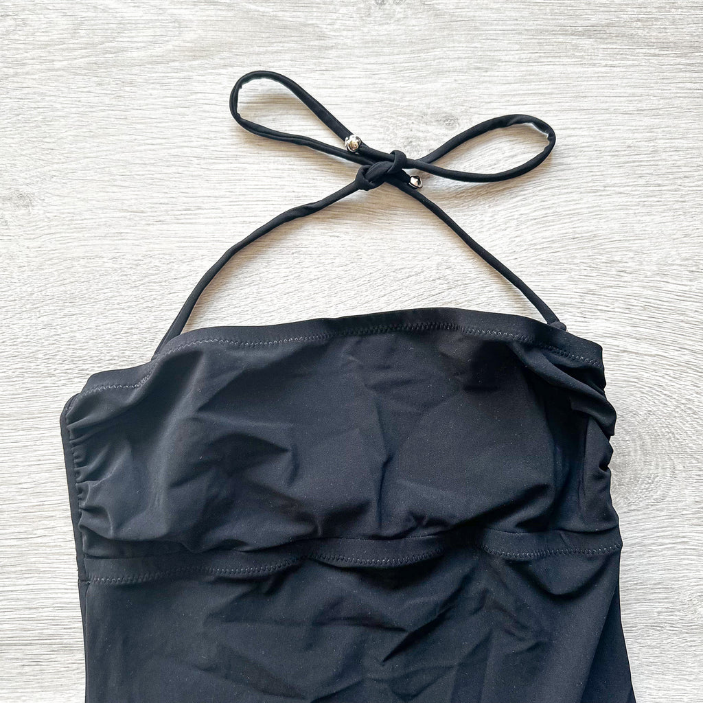 Pain De Sucre Black Halterneck Strapless Swimsuit - House Of Huntington