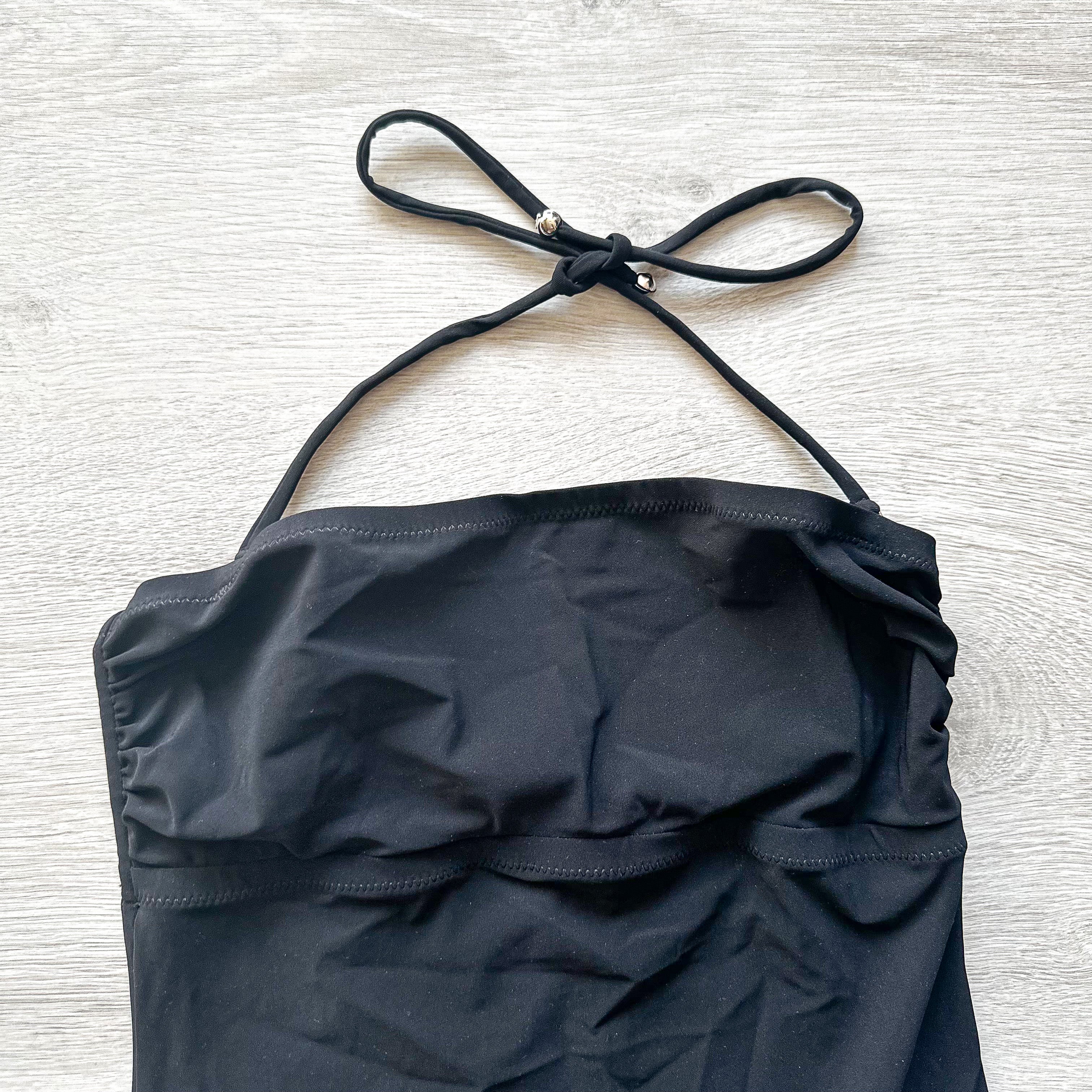 Pain De Sucre Black Halterneck Strapless Swimsuit - House Of Huntington