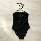 Pain De Sucre Black Halterneck Strapless Swimsuit - House Of Huntington