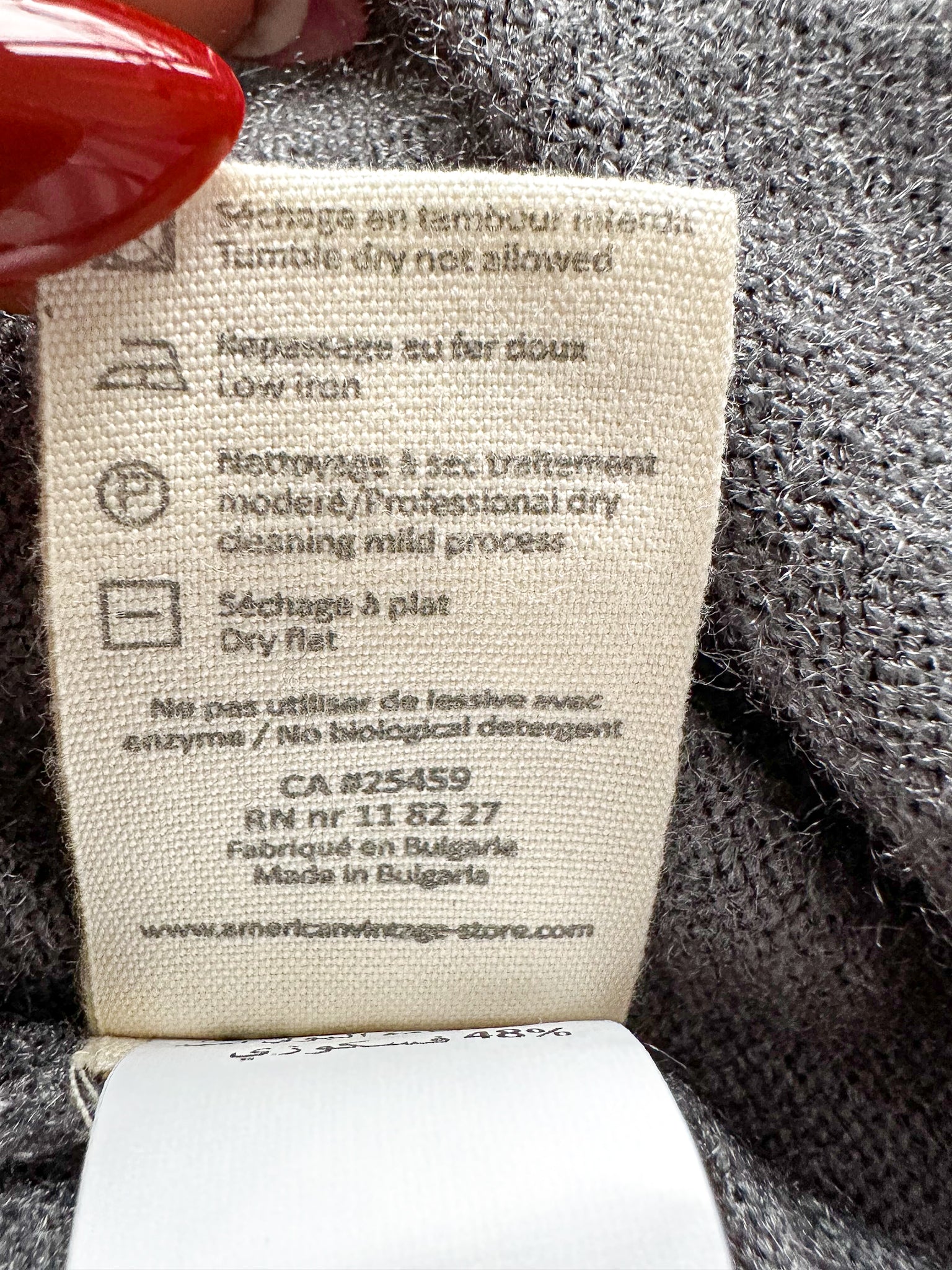 American Vintage Grey Thin Knit Baggy Sweater Jumper