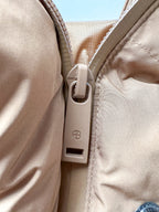 Anine Bing Logo Embroidered Brown Duck Down Padded Gilet Vest Jacket