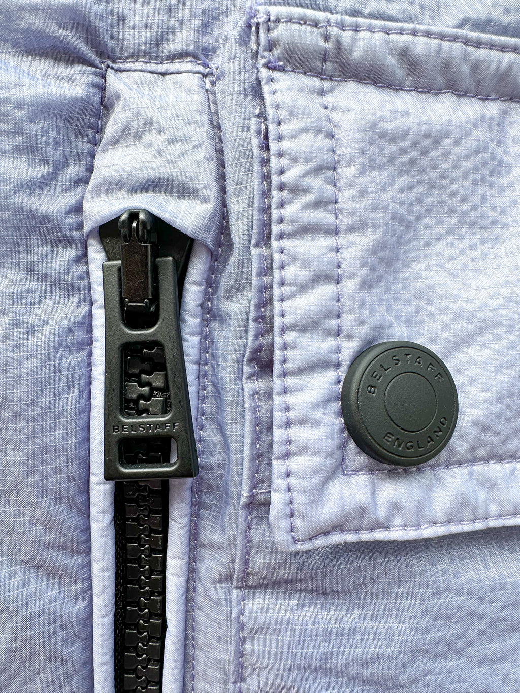 Belstaff Rail Powder Blue Overshirt Jacket