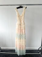 Amy Jane London Iris Dusty Corset Bodice Ruffle Tulle Layered Fairytale Gown - House Of Huntington