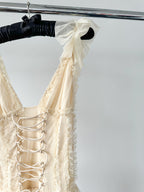 Amy Jane London Iris Dusty Corset Bodice Ruffle Tulle Layered Fairytale Gown - House Of Huntington