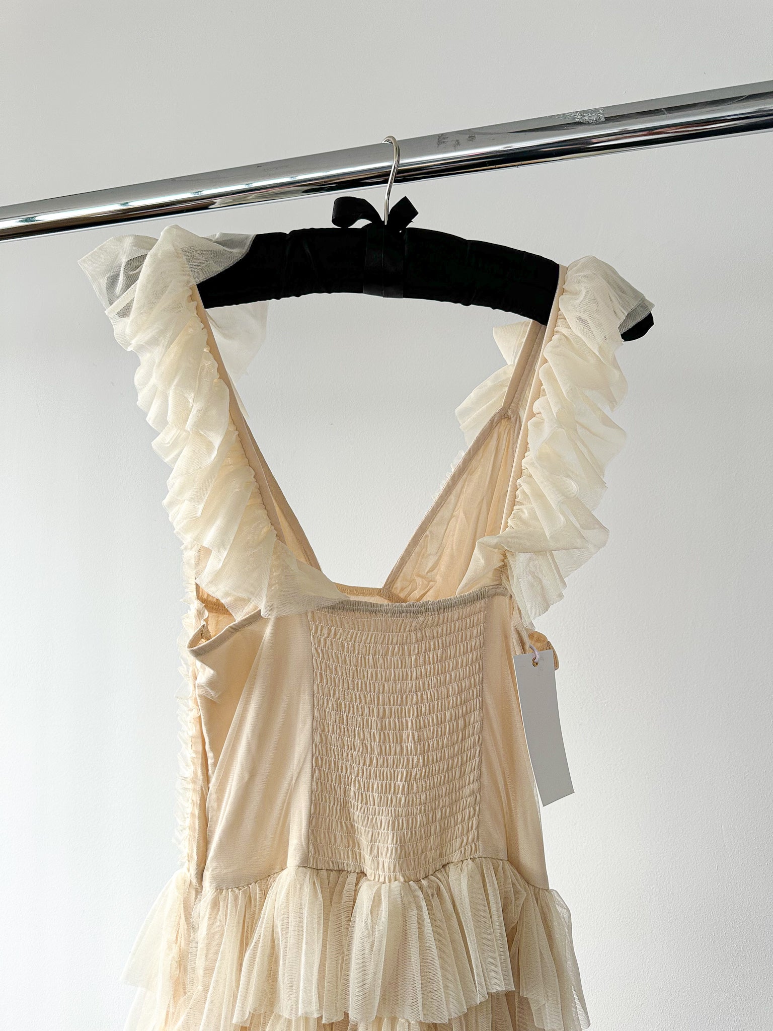 Amy Jane London Iris Dusty Corset Bodice Ruffle Tulle Layered Fairytale Gown - House Of Huntington