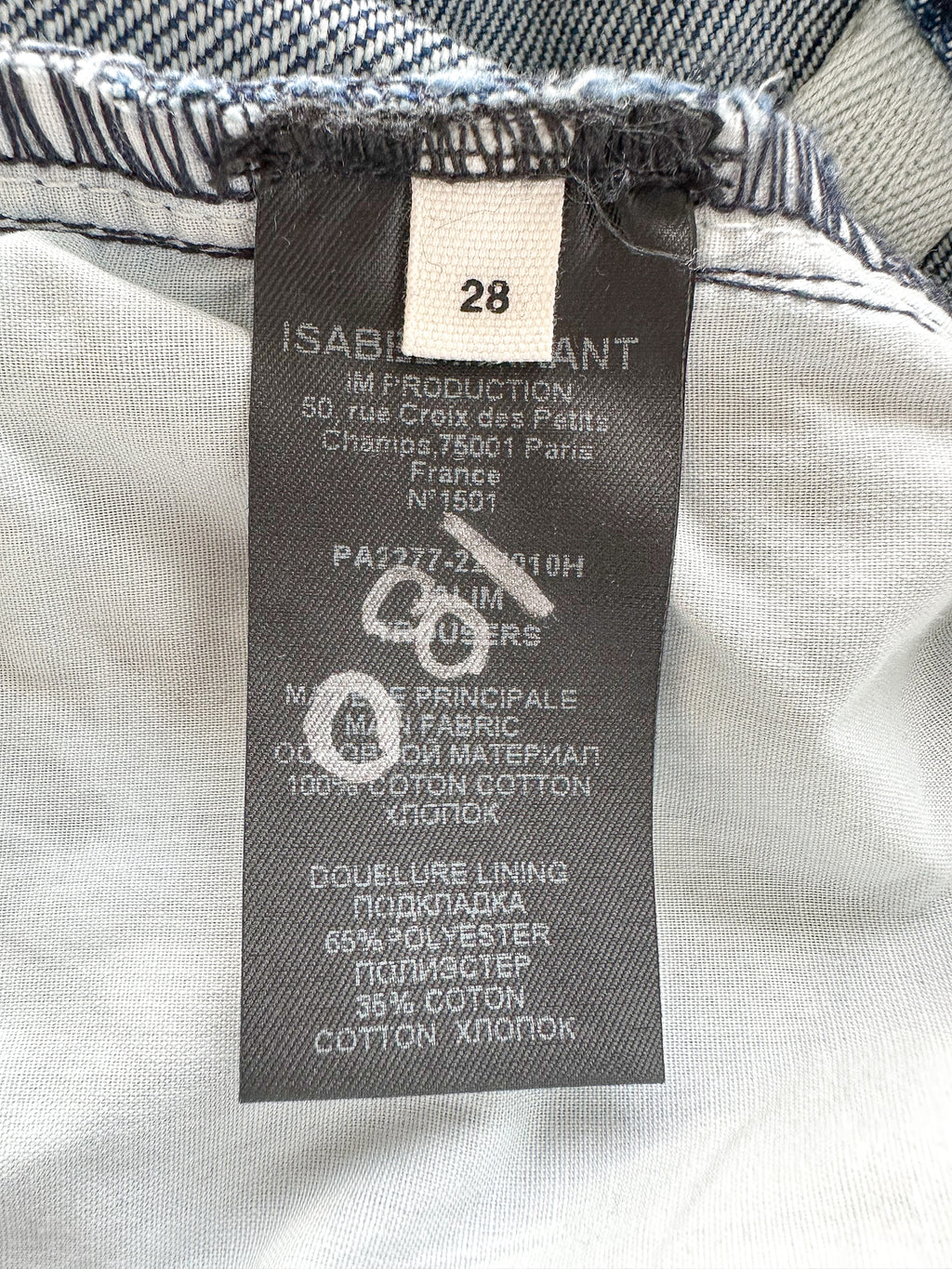 Isabel Marant Mens Denim Washed Jalim Jeans