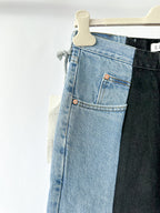 E.L.V. Denim The Twin Light Blue Black Straight Leg Jeans