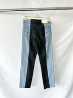 E.L.V. Denim The Twin Light Blue Black Straight Leg Jeans