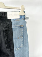 E.L.V. Denim The Twin Light Blue Black Straight Leg Jeans