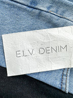 E.L.V. Denim The Twin Light Blue Black Straight Leg Jeans