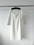 Odd Muse Bridal White Pearl Trim The Ultimate Muse Midi Dress
