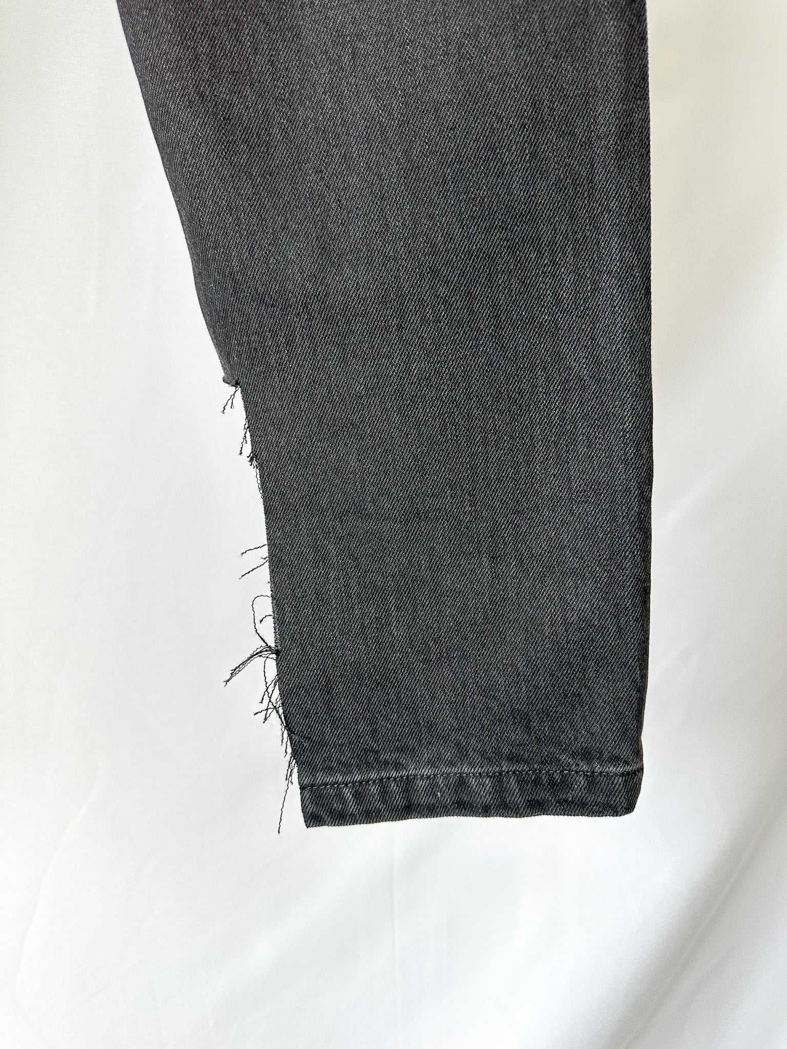 Raey Black Organic Cotton Straight Leg Denim Jeans
