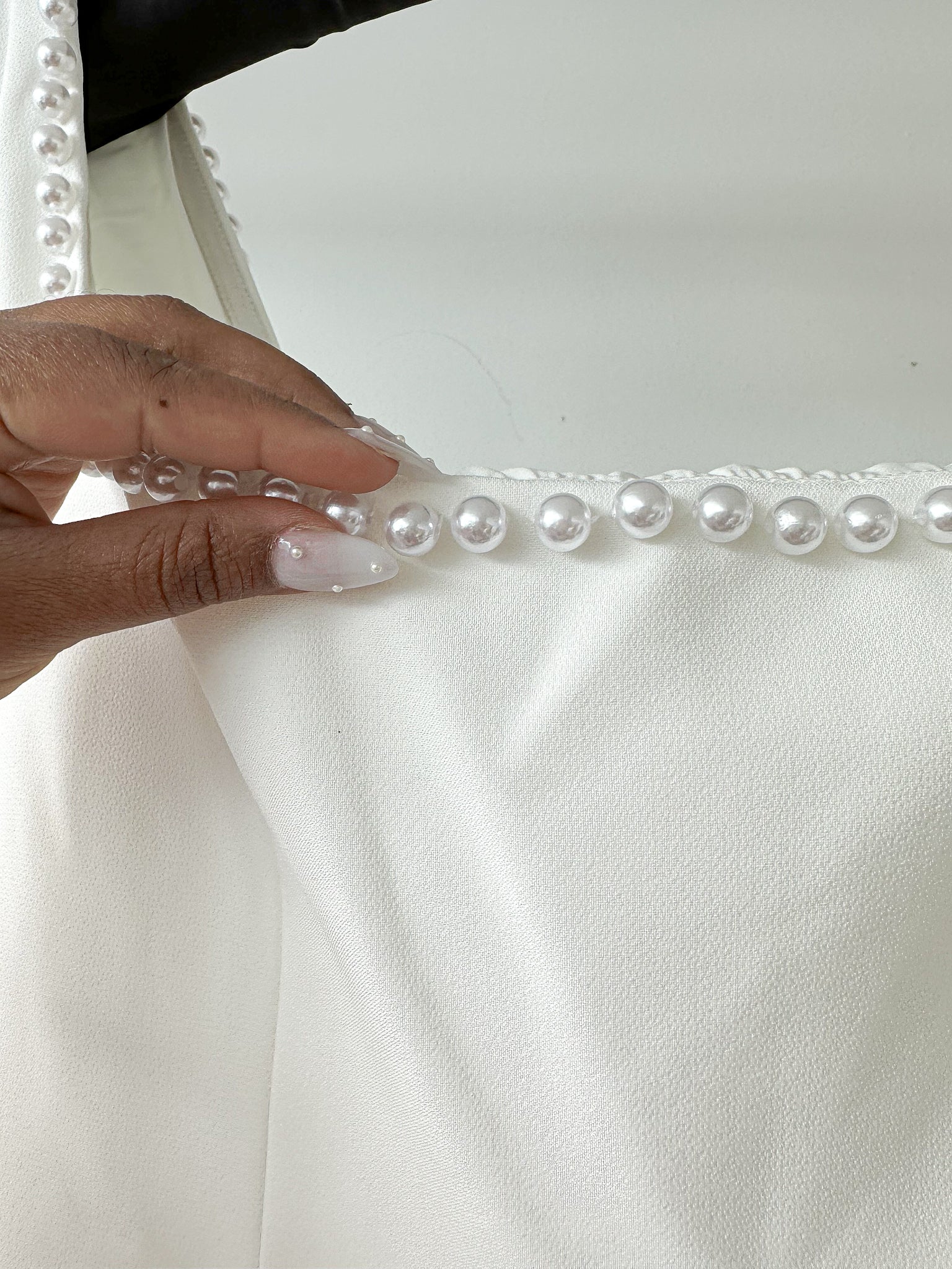 Odd Muse Bridal White Pearl Trim The Ultimate Muse Midi Dress