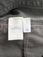 Jean droit en coton biologique noir Raey