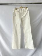 Chloe Runway White High Rise Flared Denim Jeans