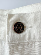 Chloe Runway White High Rise Flared Denim Jeans
