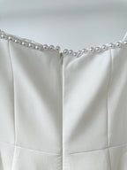 Odd Muse Bridal White Pearl Trim The Ultimate Muse Midi Dress