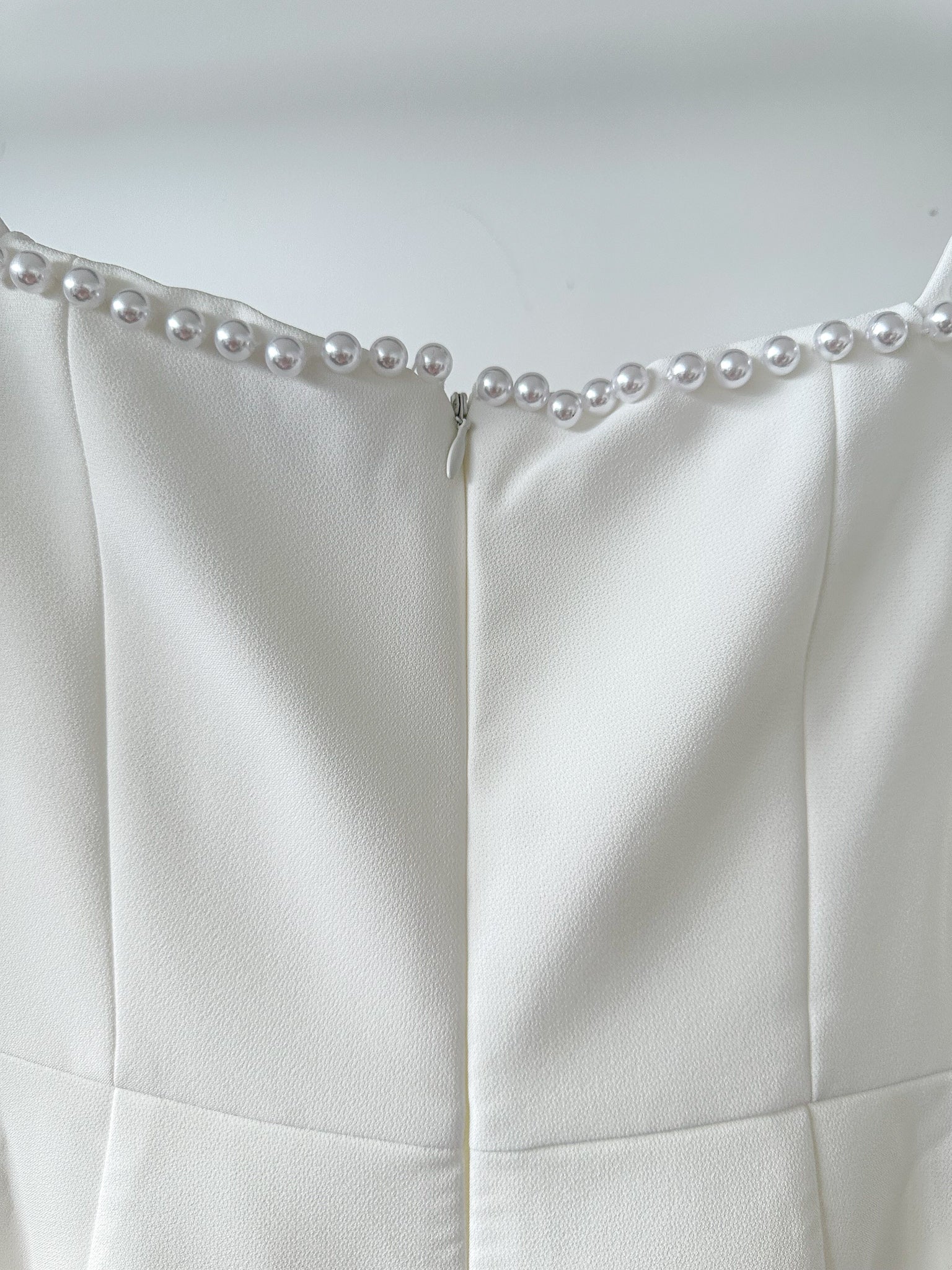 Odd Muse Bridal White Pearl Trim The Ultimate Muse Midi Dress