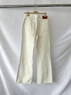 Chloe Runway White High Rise Flared Denim Jeans