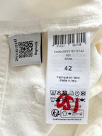Chloe Runway White High Rise Flared Denim Jeans