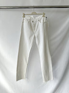 Agolde White Criss Cross Front Straight Leg Jeans