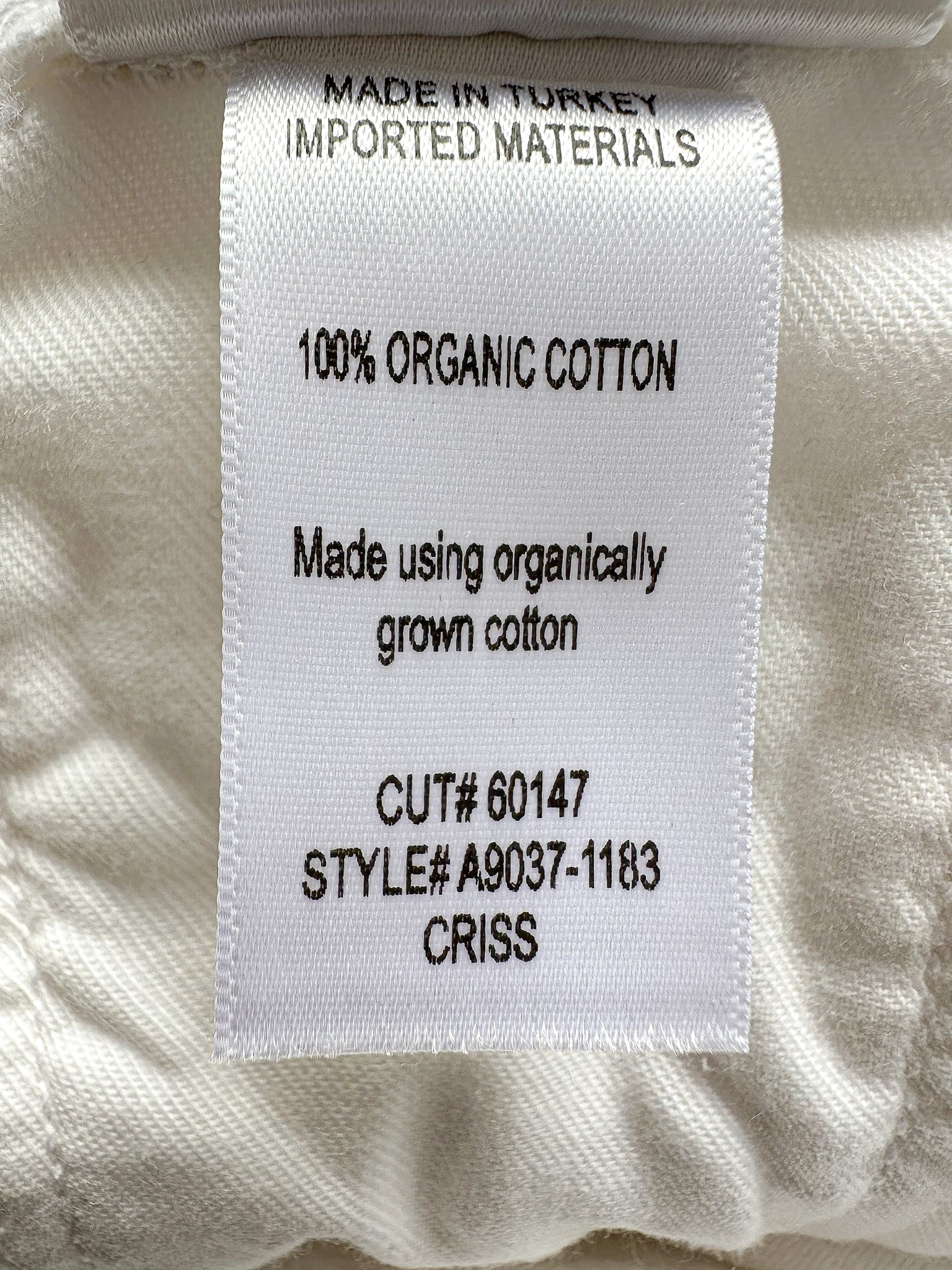 Agolde White Criss Cross Front Straight Leg Jeans