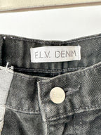 E.L.V. Denim The Twin Grey Black Two Tone Straight Leg Jeans