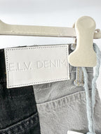 E.L.V. Denim The Twin Grey Black Two Tone Straight Leg Jeans