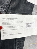 E.L.V. Denim The Twin Grey Black Two Tone Straight Leg Jeans