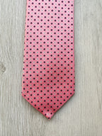 E Marinella Pink White Purple Floral Pattern Tipped Tie