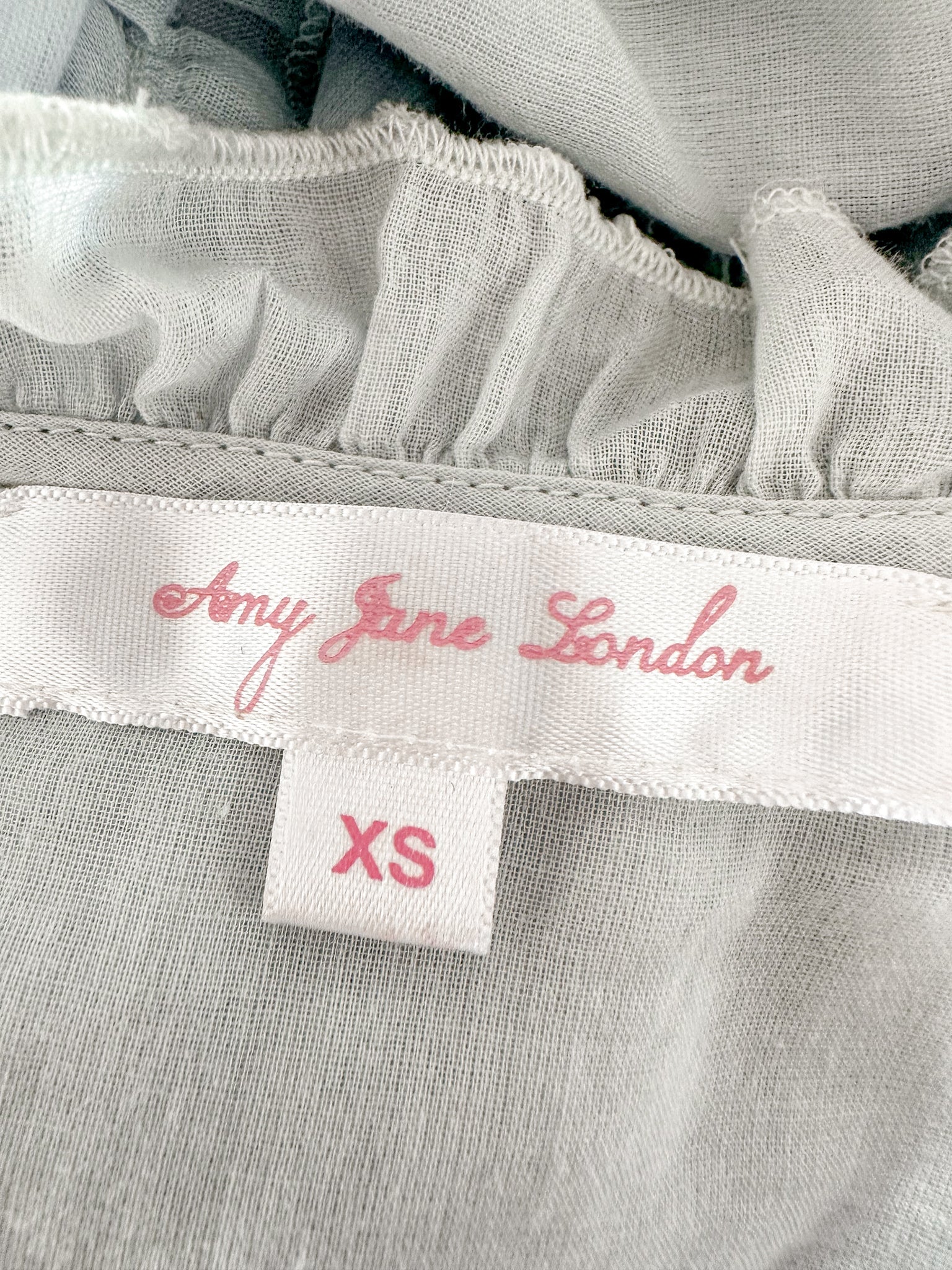 Amy Jane London Blue Annie Ruffle Pleat Detail Puff Sleeve Mini Dress - House Of Huntington