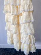Amy Jane London Lemon Yellow Luna Tiered Ruffled Puff Sleeve Maxi Dress - House Of Huntington