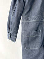 American Vintage Denim Dark Wash Boiler Jumpsuit