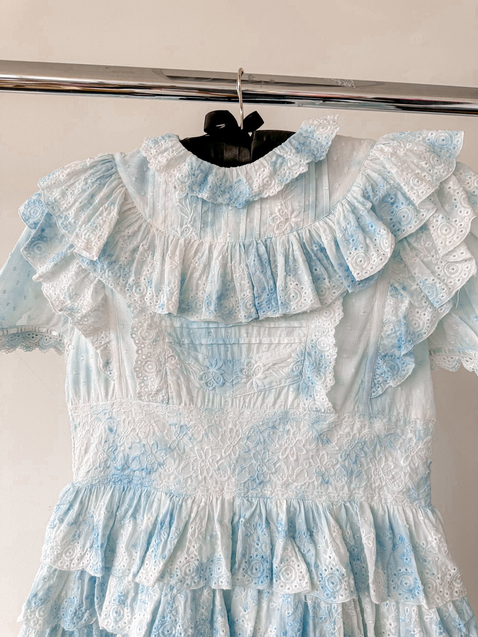 Amy Jane London Eidee Prairie Floral Embroidery Puff Sleeve Dress - House Of Huntington