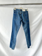 E.L.V. Denim Contrast Step Hem Straight Leg Jeans
