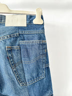 E.L.V. Denim Contrast Step Hem Straight Leg Jeans