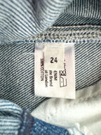 E.L.V. Denim Contrast Step Hem Straight Leg Jeans