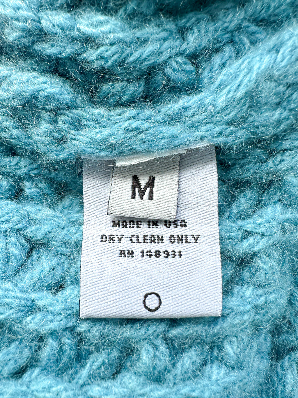 The Elder Statesman 100% Cashmere Rope Stitch Knitted Blue Trousers