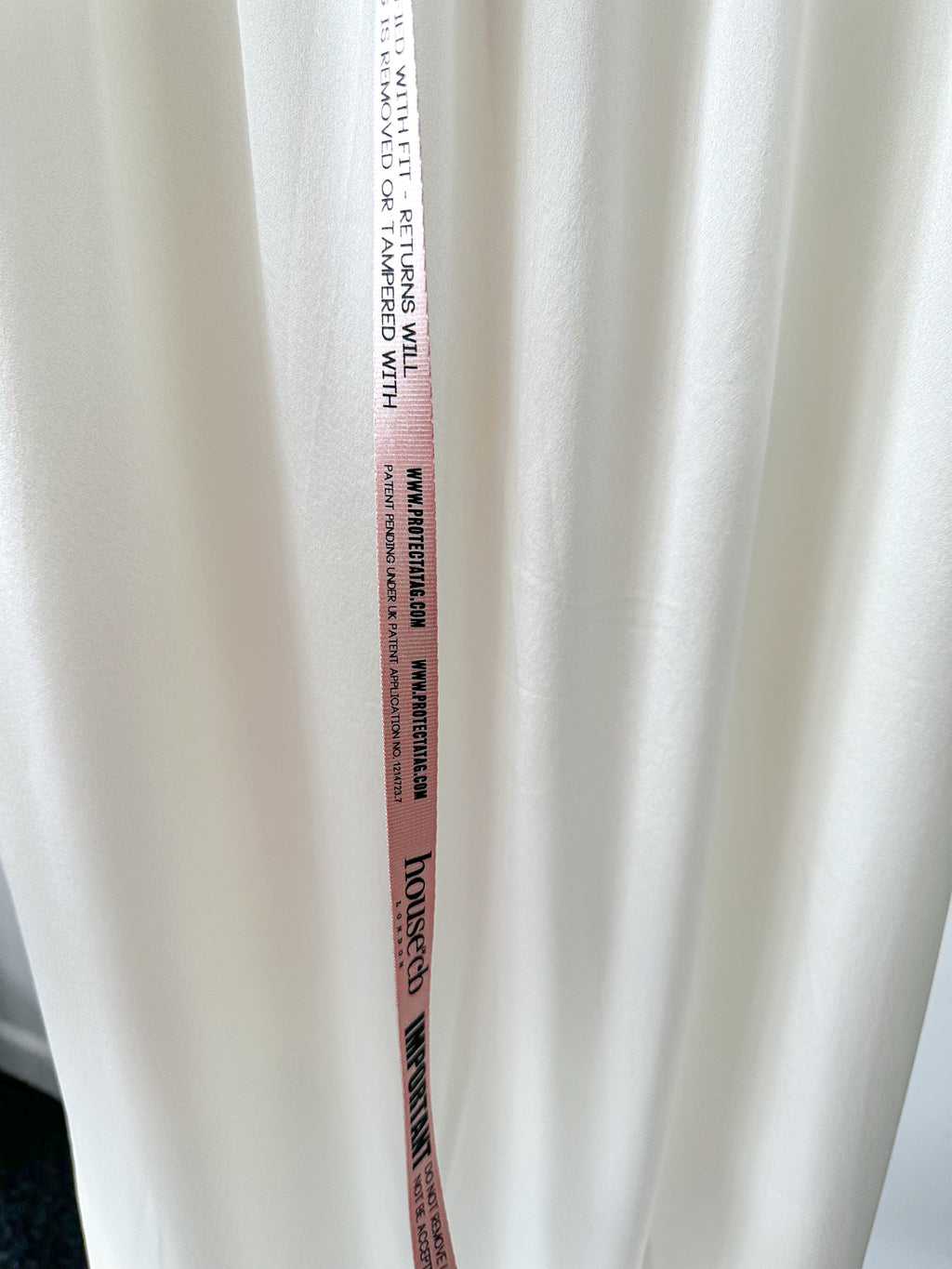 House Of CB Llliana Ivory Satin Lace Trim Slip Dress