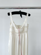 House Of CB Llliana Ivory Satin Lace Trim Slip Dress