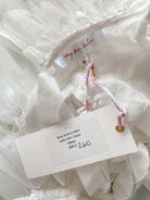 Amy Jane London White Sofia Lace Coquette Corset Style Ballerina Tulle Hem Mini Dress - House Of Huntington