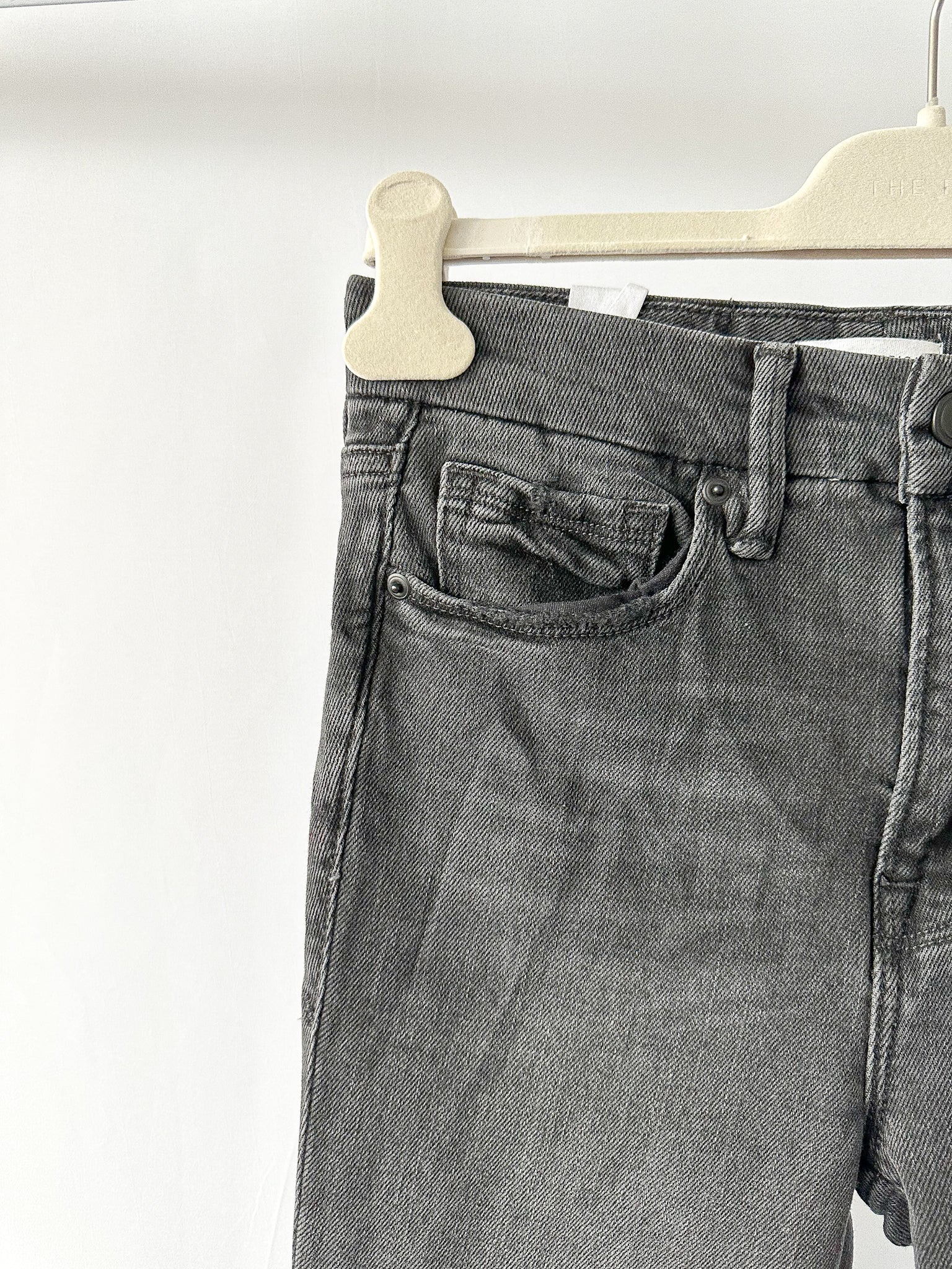 Good American Black Straight Leg Jeans