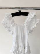 Amy Jane London White Harper Victorian Lace Tiered Maxi Dress - House Of Huntington