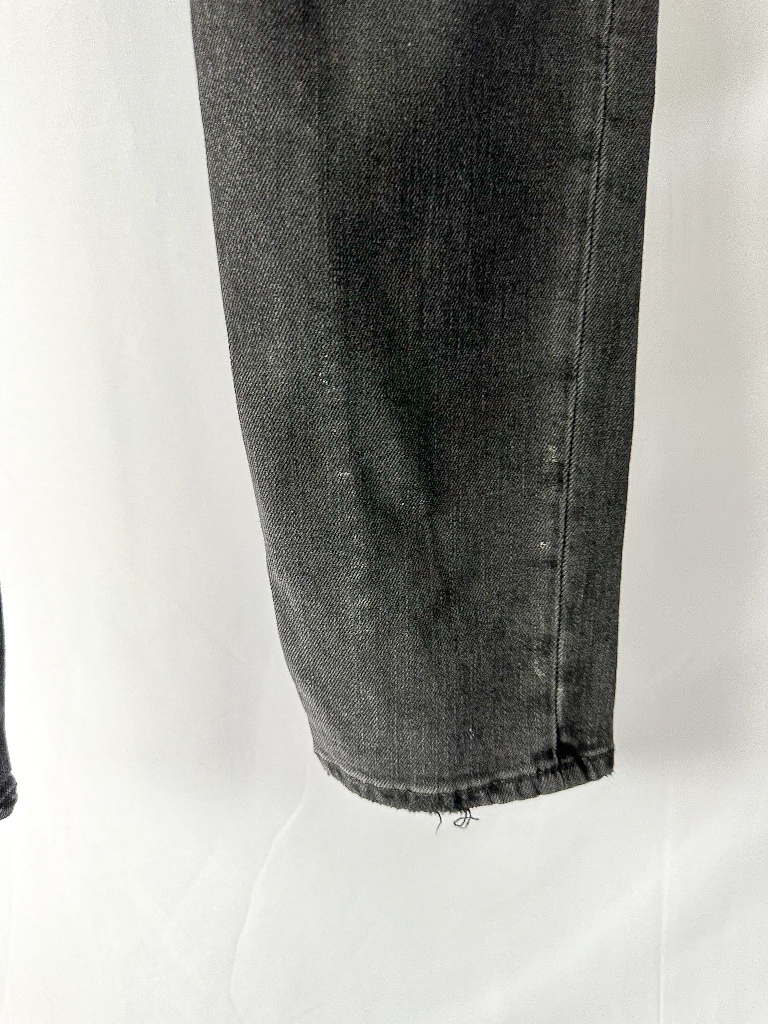 Good American Black Straight Leg Jeans