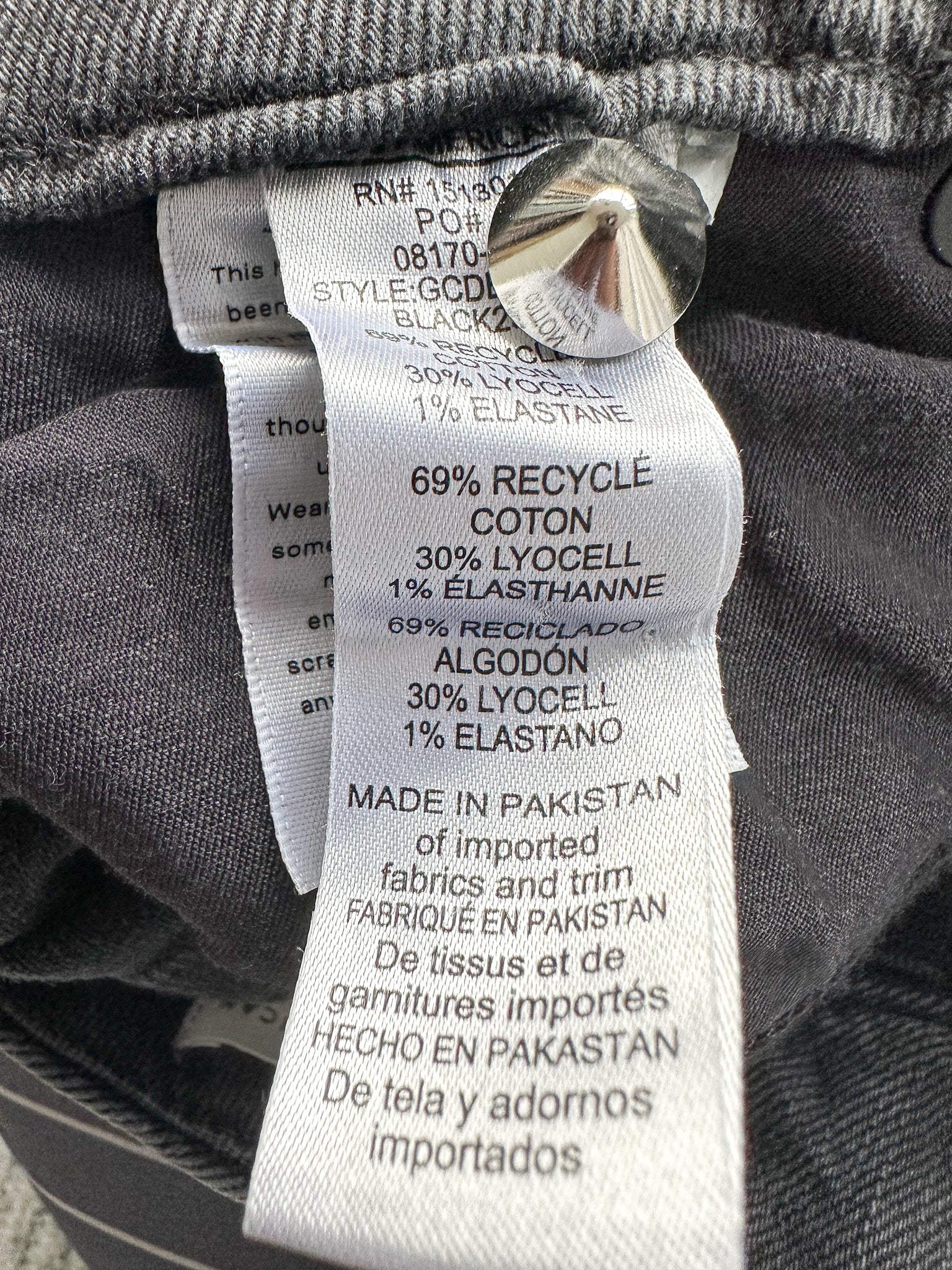 Good American Black Straight Leg Jeans
